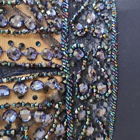 Size 2 Navy & Nude Prom/Pageant/Evening Gown by Dave & Johnny - Picture 4 of 8